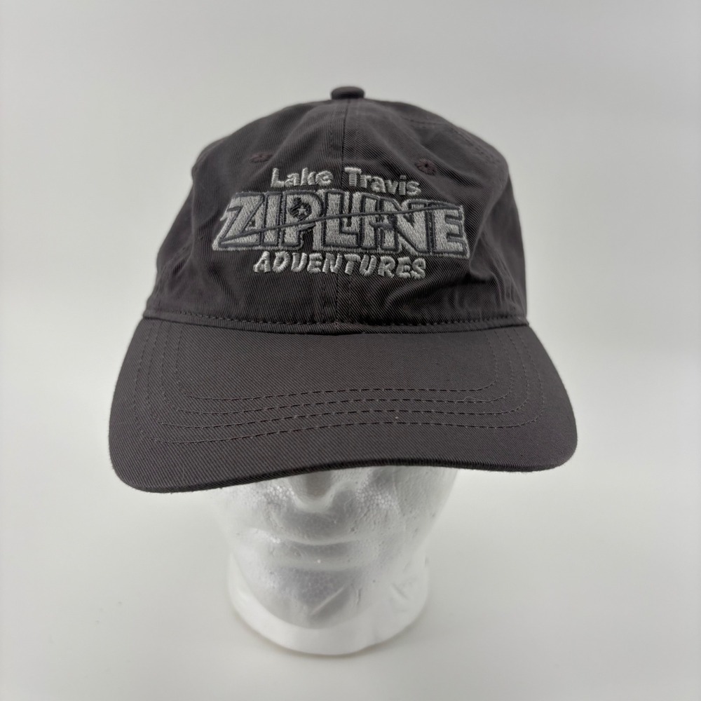 Lake Travis Zip Line Adventures Gray Baseball Cap Outdoor Cap Adjustable‎ Strap